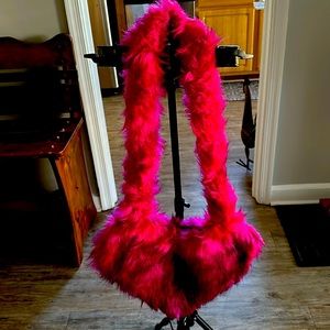 Gorgeous Heart Shape Wine Colored Purse